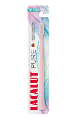 LACALUT Pure щетка зубная средней жесткости 2+1